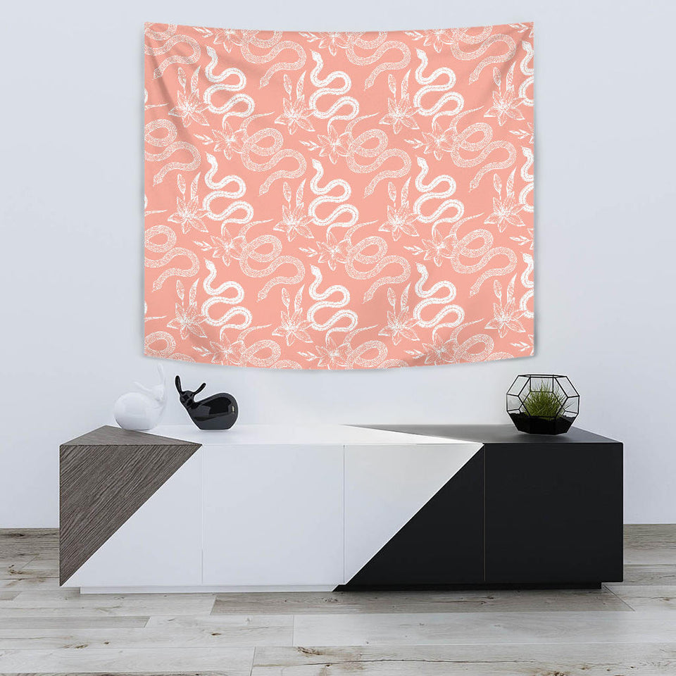 Snake Lilies Flower Pattern Wall Tapestry