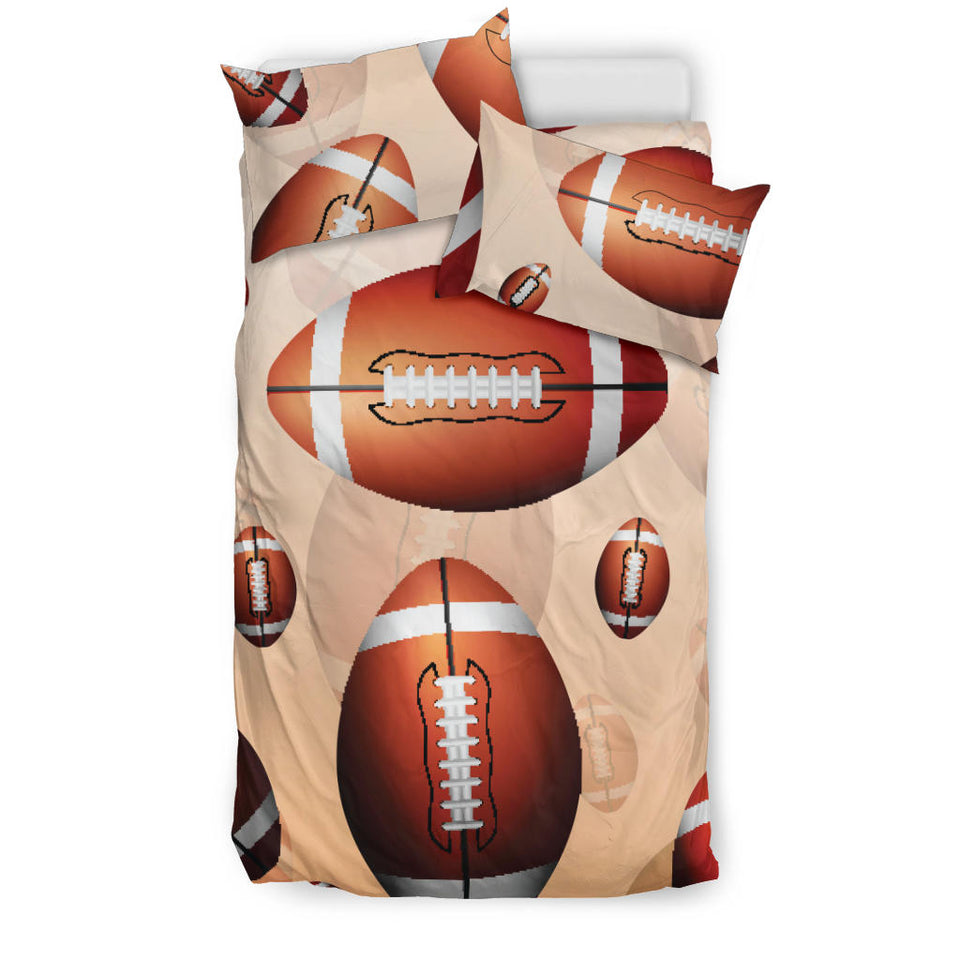 American Football Ball Design Pattern  Bedding Set