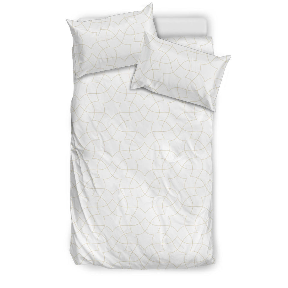 Arabic White Pattern  Bedding Set