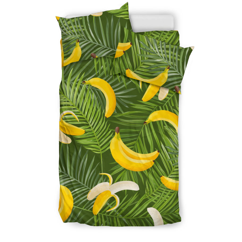 Banana Palm Leaves Pattern  Bedding Set