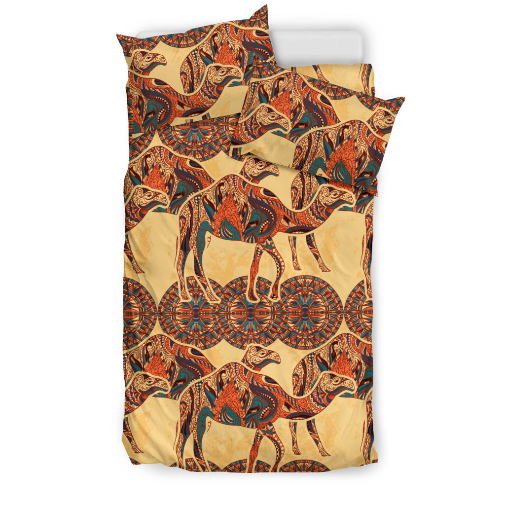 Camel Polynesian Tribal Design Pattern  Bedding Set