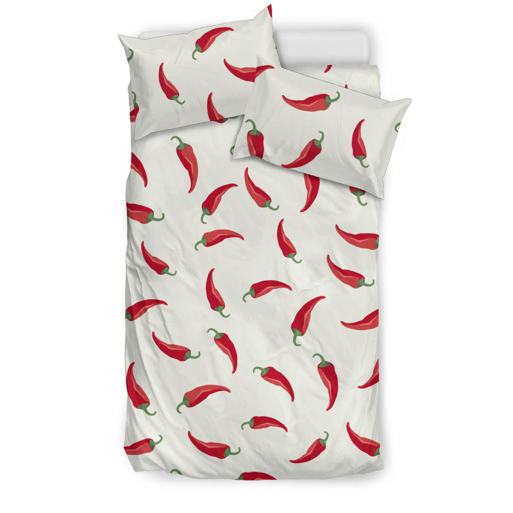 Chili Peppers Pattern  Bedding Set