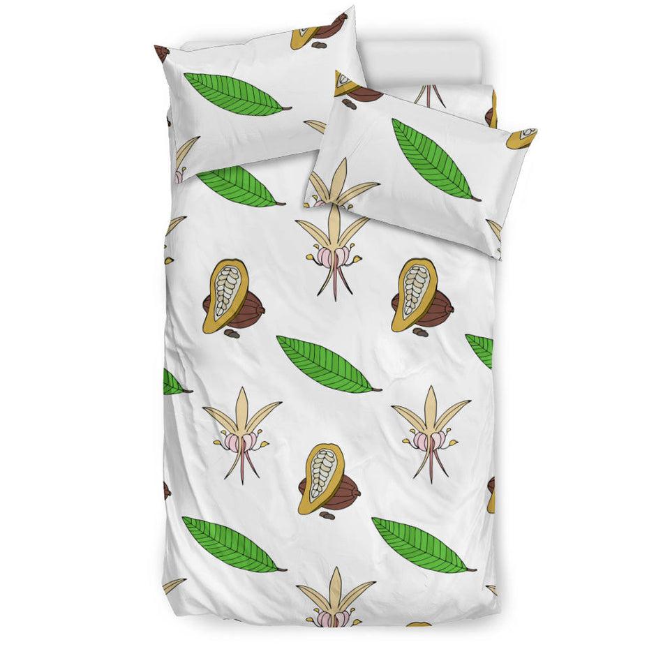 Color Hand Drawn Cocoa Pattern  Bedding Set