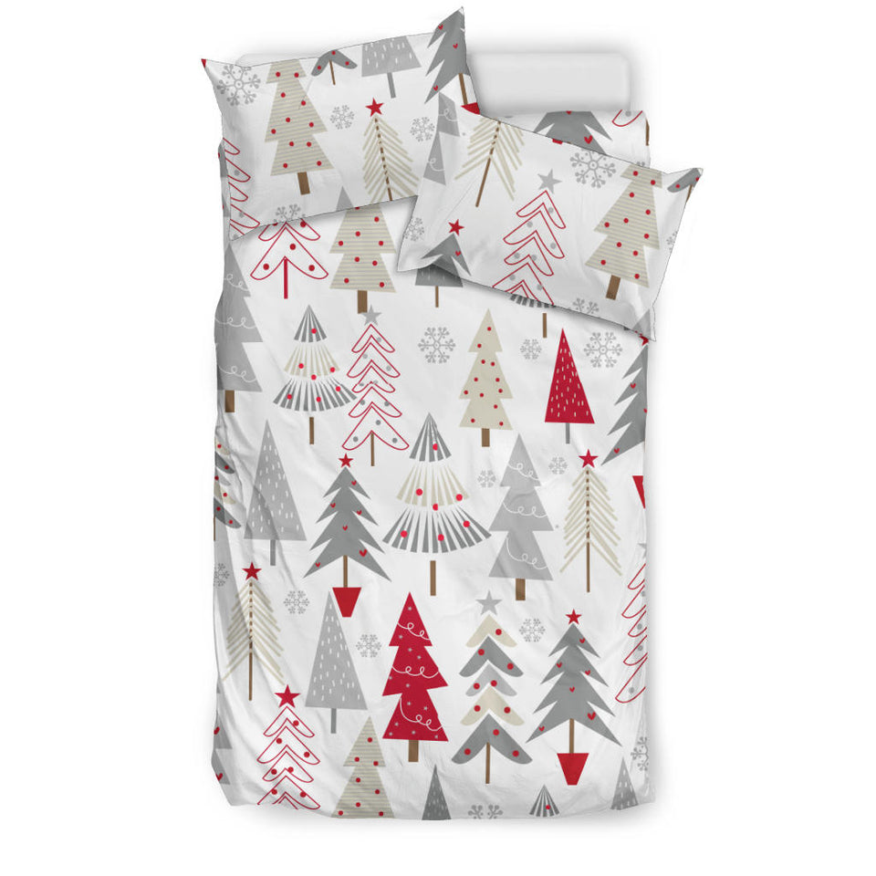 Cute Christmas Tree Pattern  Bedding Set