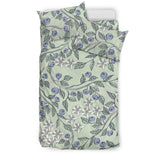 Hand Drawn Blueberry Pattern  Bedding Set