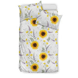 Beautiful Sunflowers Pattern Bedding Set