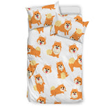 Brown Pomeranian Pattern Bedding Set
