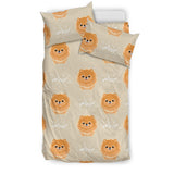 Cute Brown Pomeranian Puppy  Bedding Set