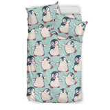 Cute Penguin Pattern Bedding Set