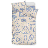 Cute Sushi Icon Pattern Bedding Set