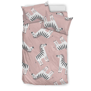 Cute Zebra Pattern Bedding Set