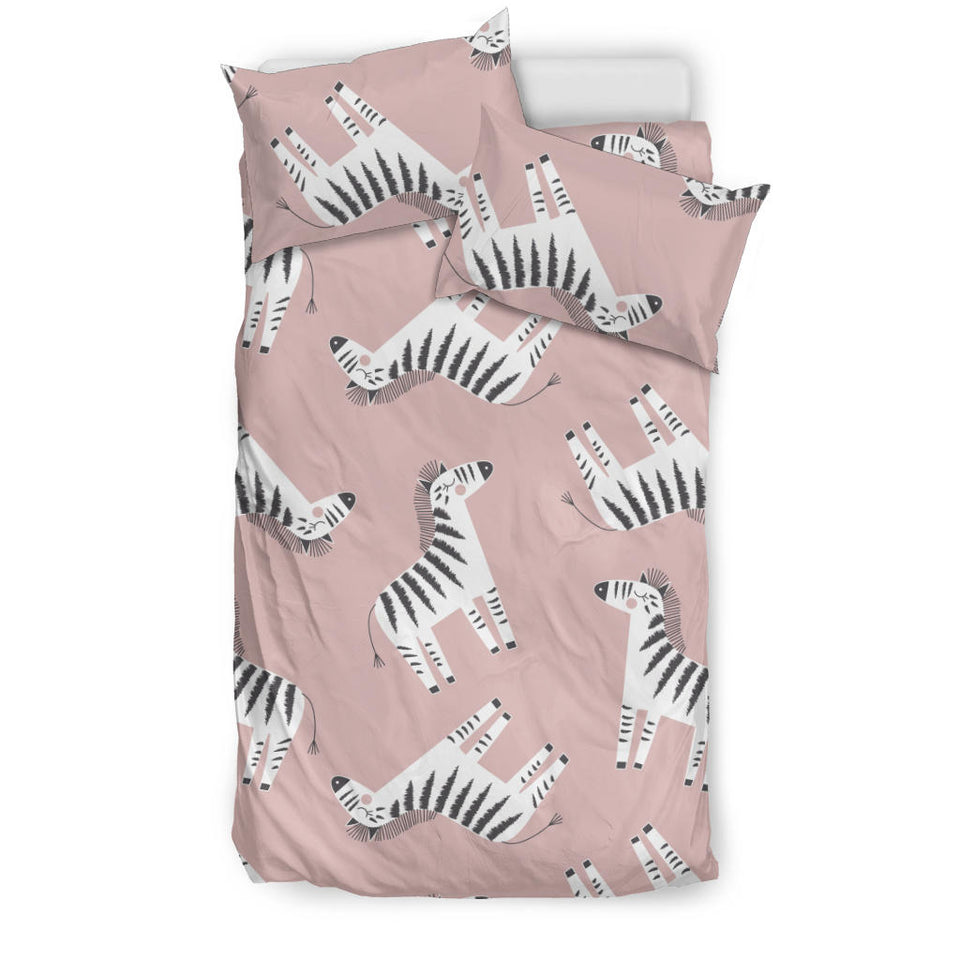 Cute Zebra Pattern Bedding Set