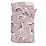 Cute Zebra Pattern Bedding Set