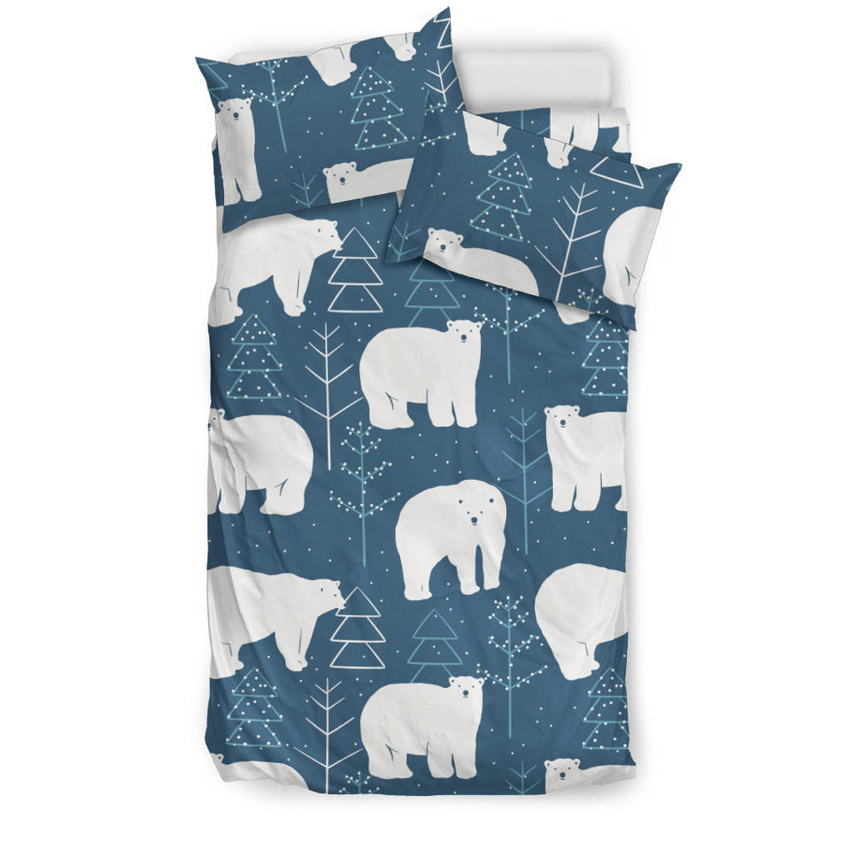 Polar Bear Mother Her Child Pattern Bedding Set