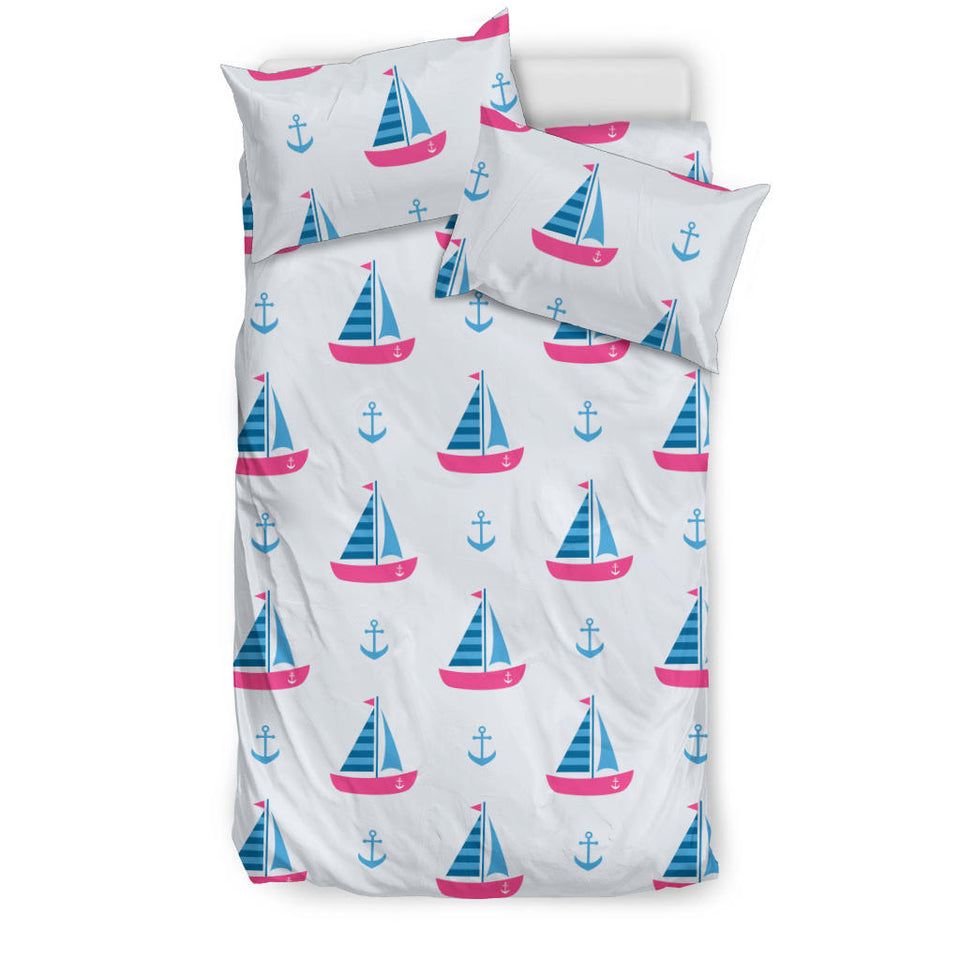 Sailboat Anchor Pattern Bedding Set