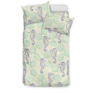 Seahorse Shell Pattern Bedding Set