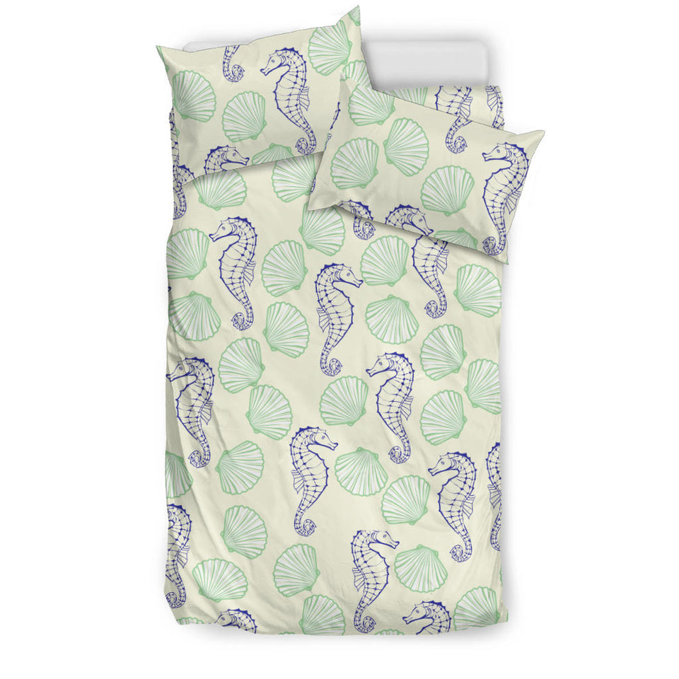 Seahorse Shell Pattern Bedding Set