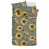 Sunflowers Ribbon Background Bedding Set