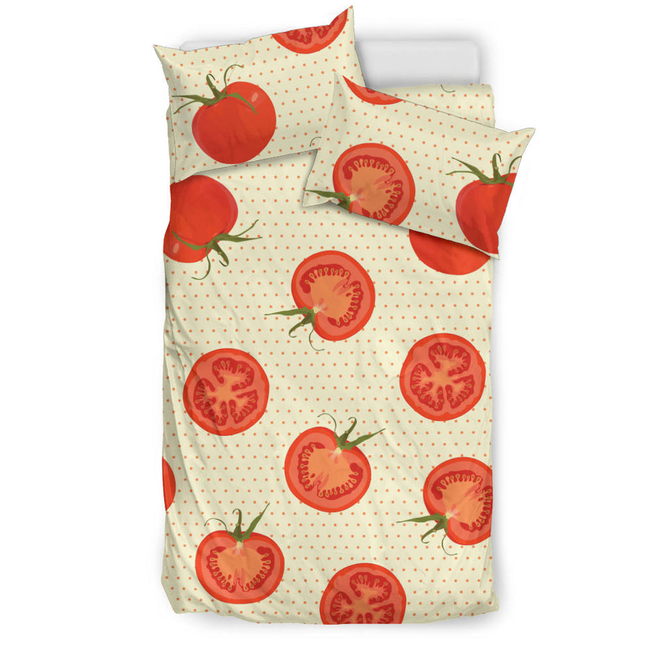 Tomato Dot Background Bedding Set