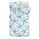 Watercolor Starfish Pattern Bedding Set