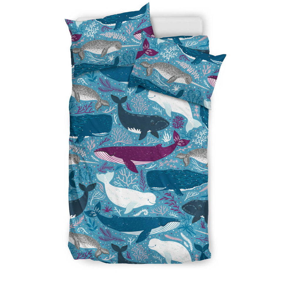 Whale Design Pattern Bedding Set