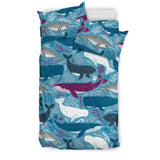 Whale Design Pattern Bedding Set