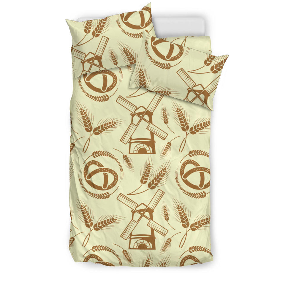 Windmill Wheat Pattern Bedding Set