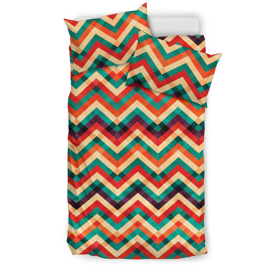 Zigzag  Chevron Colorful Pattern Bedding Set
