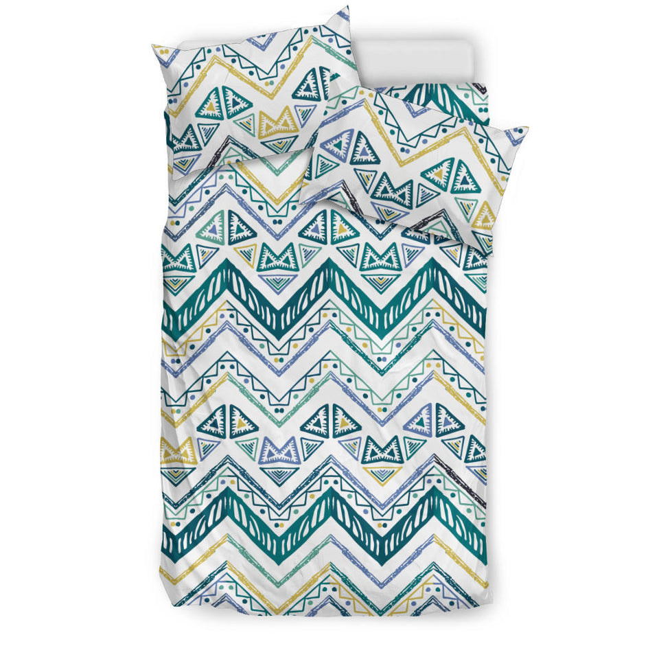 Zigzag  Chevron Paint Design Pattern Bedding Set