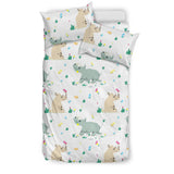 Cute Rhino Pattern Bedding Set