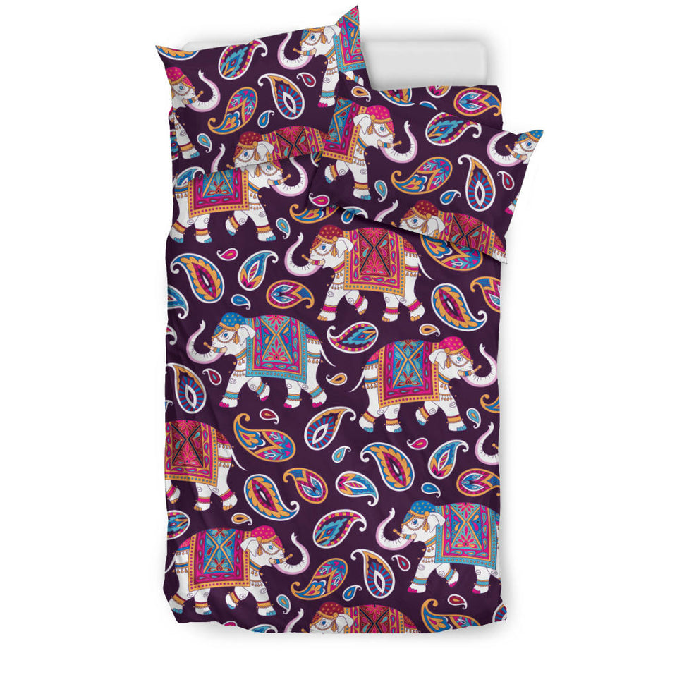 Elephant Indian Style Ornament Pattern Bedding Set