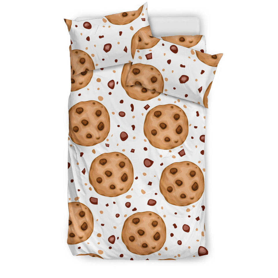 Chocolate Chip Cookie Pattern Bedding Set