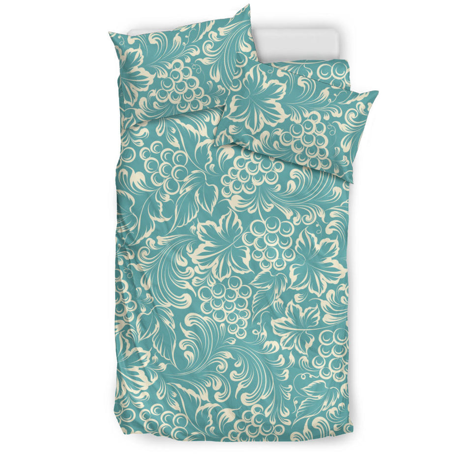 Classic Hand Drawn Grape Pattern Bedding Set