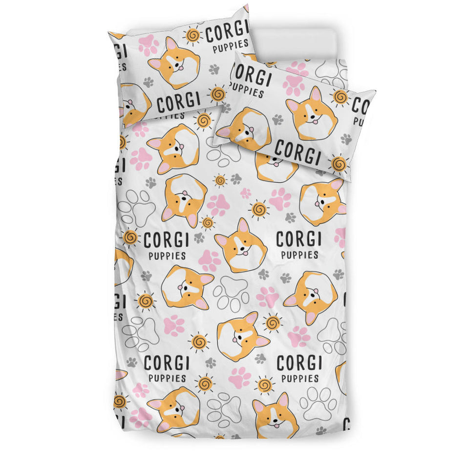 Corgi Dog Pattern Bedding Set