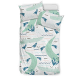 Crocodile Diver Pattern Bedding Set