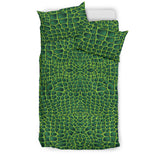 Crocodile Skin Printed Bedding Set