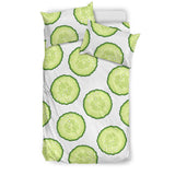 Cucumber Slices Pattern Bedding Set