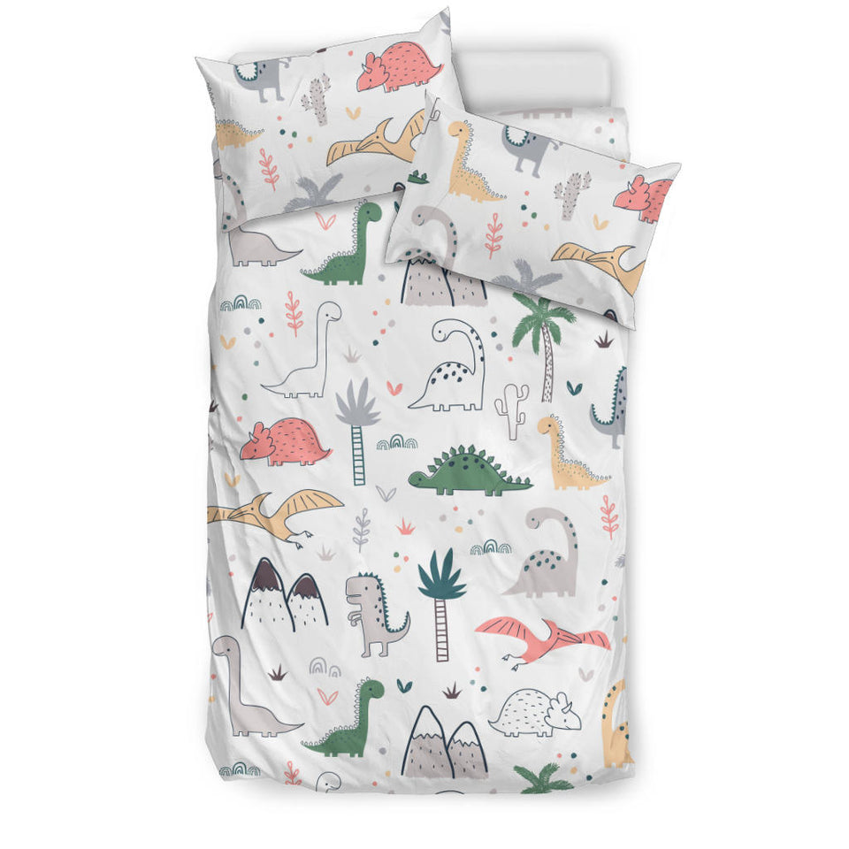 Cute Cartoon Dinosaurs Tree Pattern Bedding Set