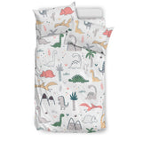 Cute Cartoon Dinosaurs Tree Pattern Bedding Set