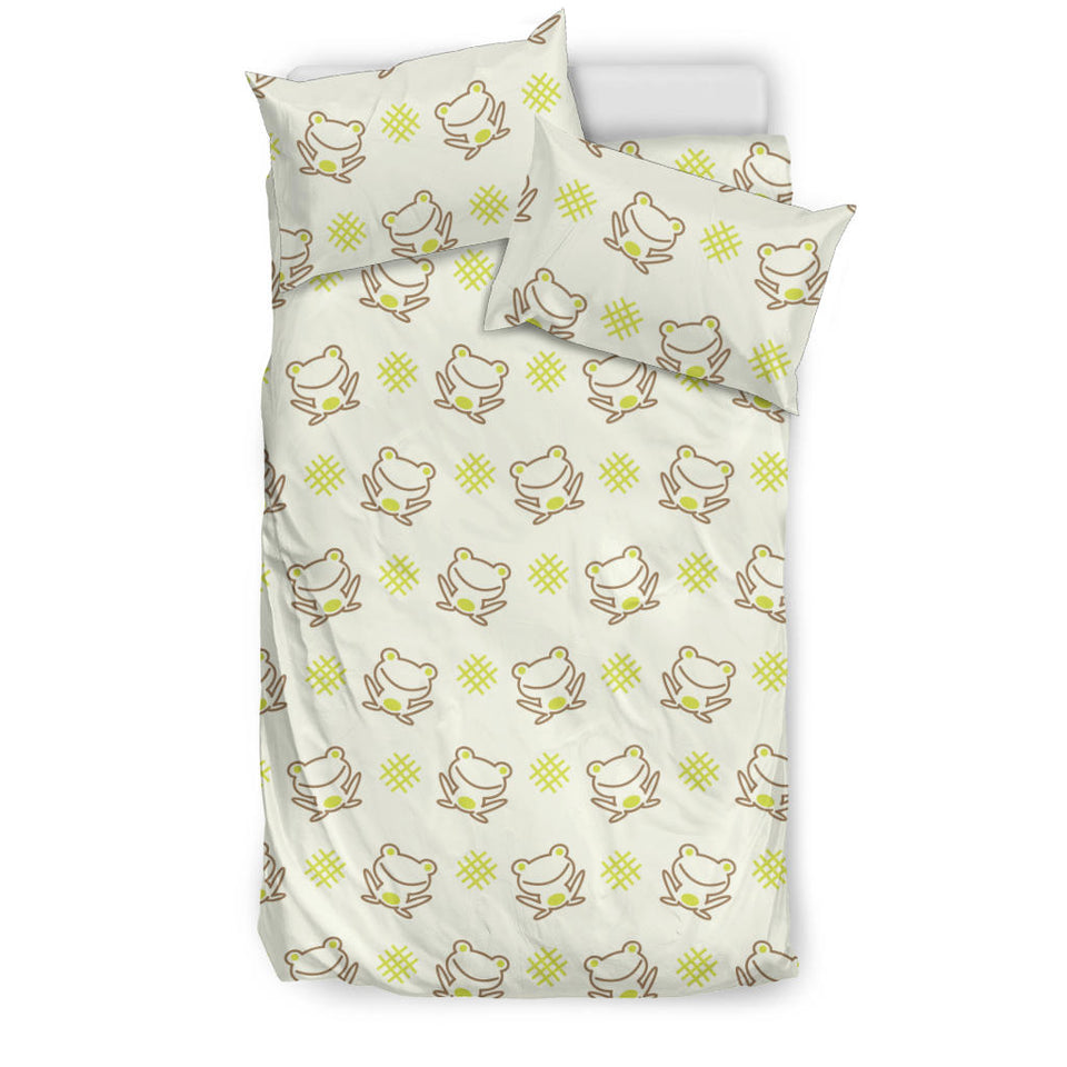 Cute Cartoon Frog Baby Pattern Bedding Set