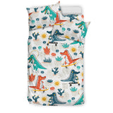 Cute Crocodile Pattern Bedding Set