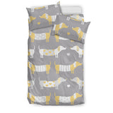 Cute Dachshund Dog Pattern Bedding Set