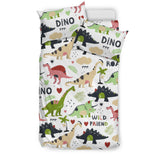 Cute Dinosaurs Pattern Bedding Set