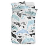 Cute Dolphins Childish Style Pattern Bedding Set
