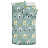 Cute Hamster Cheese Pattern Bedding Set