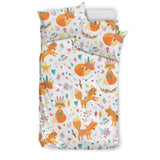 Cute Tribal Fox Pattern Bedding Set