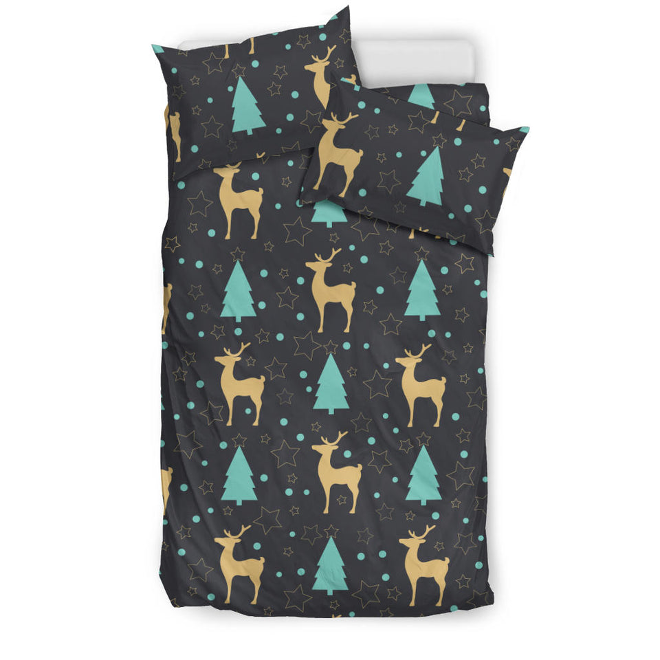 Deers Star Tree Pattern Bedding Set