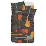 Electric Guitars Pattern Bedding Set