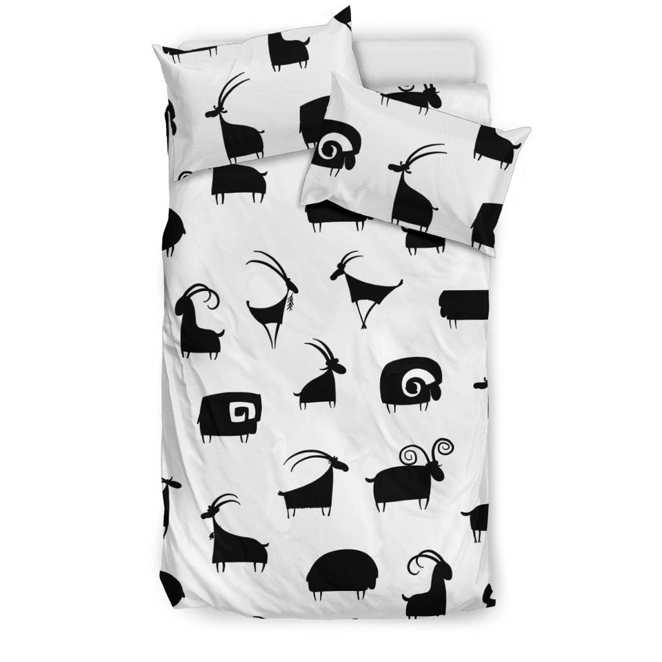 Goat Ram Pattern Bedding Set
