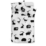 Goat Ram Pattern Bedding Set